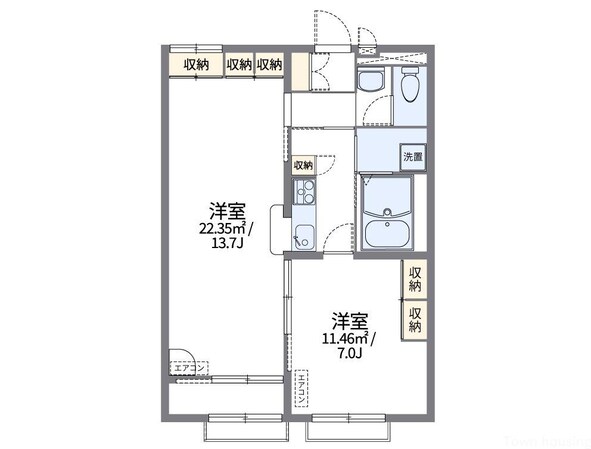 レオパレス柳澤の物件間取画像